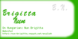 brigitta nun business card